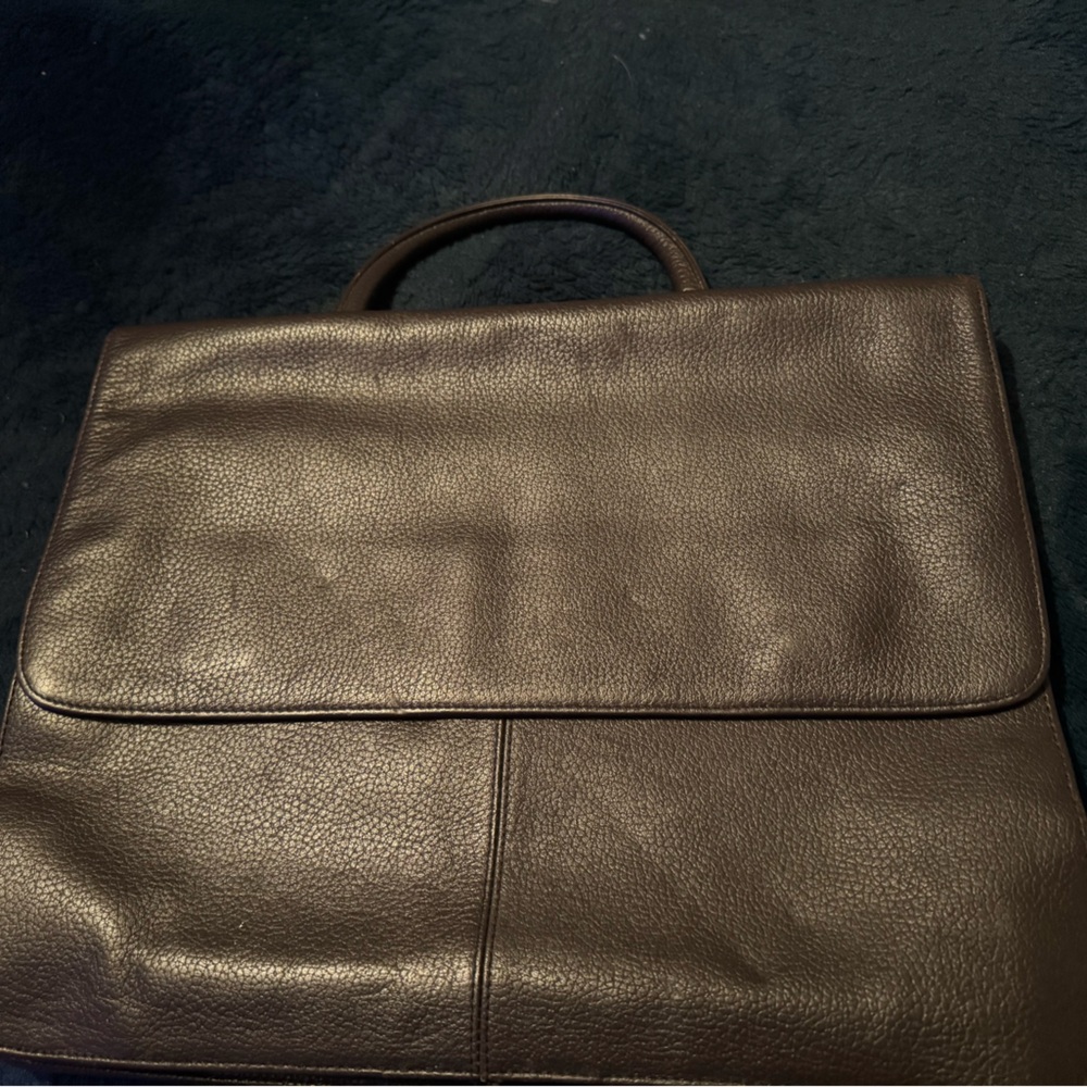 Vintage Valerie Stevens Chocolate Brown Laptop Bag